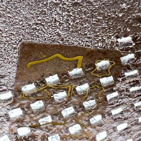 Eric Michael Womens Size 40 EU 9.5 US Taupe Perf Leather ‎ Wedges Sandals Shoes - Picture 13 of 14